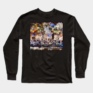 Abstract Manhattan Long Sleeve T-Shirt